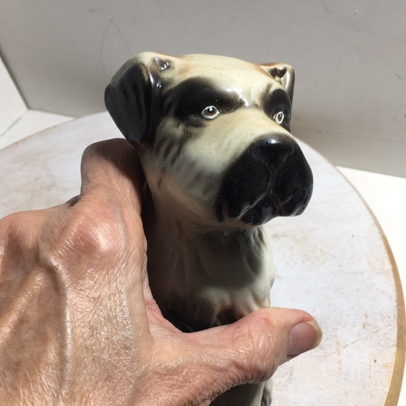 Vintage mid Century Ceramic Glazed Terrier Dog Figurine Hand Crafted In … - Picture 5 of 8